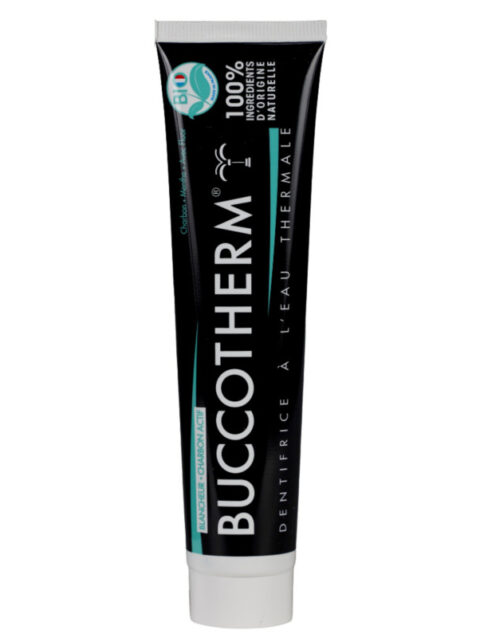 BUCCOTHERM - Dentifrice Bio à l'Eau Thermale Charbon & Menthe 75mL