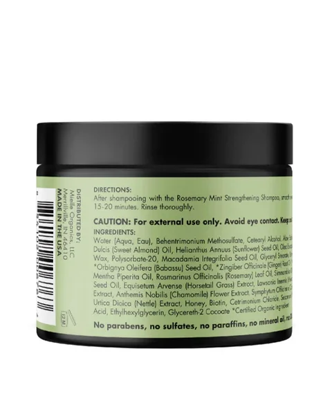 MIELLE Masque Capillaire Fortifiant Romarin et Menthe 340G